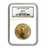 2006-W 1 oz Burnished Gold Eagle MS-69 NGC