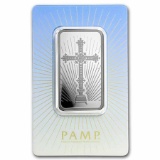 1 oz Silver Bar - PAMP Suisse Religious Series (Romanesque Cross)