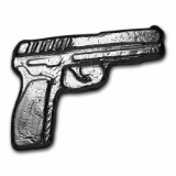 2 oz Hand-Poured Silver Pistol - MPM