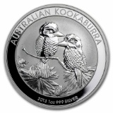 2013 Australia 1 oz Silver Kookaburra BU