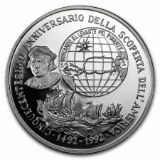 1 oz Silver Round - 1992 PAMP Suisse (Christopher Columbus)