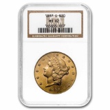 1897 $20 Liberty Gold Double Eagle MS-62 NGC