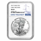 2017 Silver American Eagle MS-69 NGC (Early Releases)