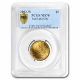 2002-W Gold $5 Commem Olympic Winter Games MS-70 PCGS