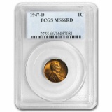 1947-D Lincoln Cent MS-66 PCGS (Red)