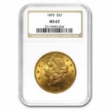 1895 $20 Liberty Gold Double Eagle MS-62 NGC