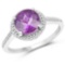 1.76 Carat Genuine Amethyst .925 Sterling Silver Ring