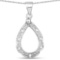 0.06 Carat Genuine White Diamond .925 Sterling Silver Pendant