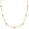 Diamonds by The Yard Bezel-Set Necklace in 14k Two Tone Gold (5.00ct)