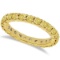 Fancy Yellow Canary Diamond Eternity Band 14k Yellow Gold (2.00ct)