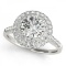 CERTIFIED PLATINUM 1.30 CT G-H/VS-SI1 DIAMOND HALO ENGAGEMENT RING