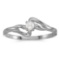 Certified 14k White Gold Pearl Ring