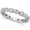 Antique Style Diamond Eternity Ring Band in 14k White Gold (0.36ct)