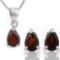 2 1/3 CARAT GARNETS 925 STERLING SILVER