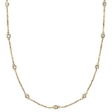 Diamonds by The Yard Bezel-Set Necklace in 14k Yellow Gold (2.00 ctw)