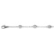 Diamond Anklet Bracelet Bezel Set 14K White Gold (0.50ct)