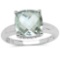 3.40 ct. t.w. Green Amethyst and White Topaz Ring in Sterling Silver