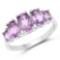 1.98 Carat Genuine Amethyst .925 Sterling Silver Ring