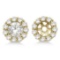 Round Diamond Earring Jackets for 7mm Studs 14K Yellow Gold (0.90ct)