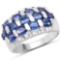 3.51 Carat Genuine Kyanite .925 Sterling Silver Ring