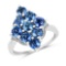 3.42 Carat Genuine Kyanite .925 Sterling Silver Ring