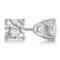 Dangle Christian Diamond Cross Earrings 14K White Gold (0.20ct)