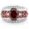 CREATED RUBY 925 STERLING SILVER RING