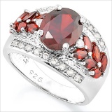CREATED RUBY 925 STERLING SILVER RING