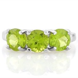 8 2/5 CARAT PERIDOT 925 STERLING SILVER RING