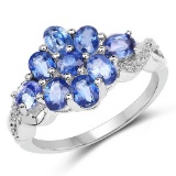 2.30 Carat Genuine Kyanite .925 Sterling Silver Ring