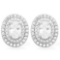 2 3/5 CARAT (62 PCS) FLAWLESS CREATED DIAMOND 925 STERLING SILVER EARRINGS