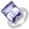 11.40 Carat Genuine Amethyst Sterling Silver Ring