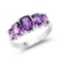 2.50 Carat Genuine Amethyst .925 Sterling Silver Ring