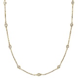 Diamonds by The Yard Bezel-Set Necklace in 14k Yellow Gold (0.50 ctw)