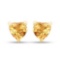 0.50 Carat Genuine Citrine 10K Yellow Gold Earrings