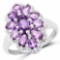 2.23 Carat Genuine Amethyst .925 Sterling Silver Ring