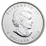 2009 Silver Maple Leaf 1 oz Uncirculated