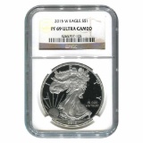 Certified Proof Silver Eagle 2015-W PF69 Ultra Cameo NGC