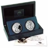 American Silver Eagle 2 Coin 2012 San Francisco Proof Set