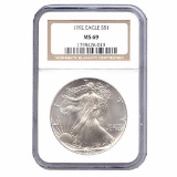 Certified Uncirculated Silver Eagle 1992 MS69