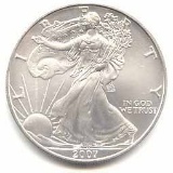 2007 1 oz Silver American Eagle BU