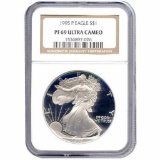 Certified Proof Silver Eagle PF69 1995
