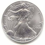 1999 1 oz Silver American Eagle BU