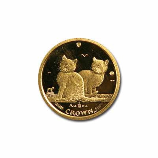 Isle of Man Gold Cat Tenth Ounce 2003