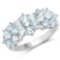 2.52 Carat Genuine Blue Topaz .925 Sterling Silver Ring