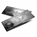 Silver 4 Ounce Bar - 2017 $100 Bill .999 Fine