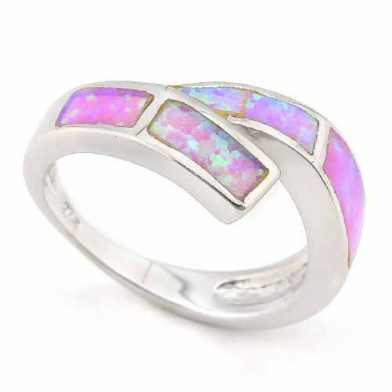 1 1/2 CARAT CREATED FIRE OPAL 925 STERLING SILVER RING
