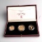 Great Britain 3 piece gold sovereign proof set 1987