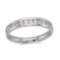 Certified 14K White Gold Diamond Diamond Band Ring 0.33 CTW