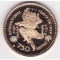 Mongolia 750 tugrik gold PF 1980 Year of the Child